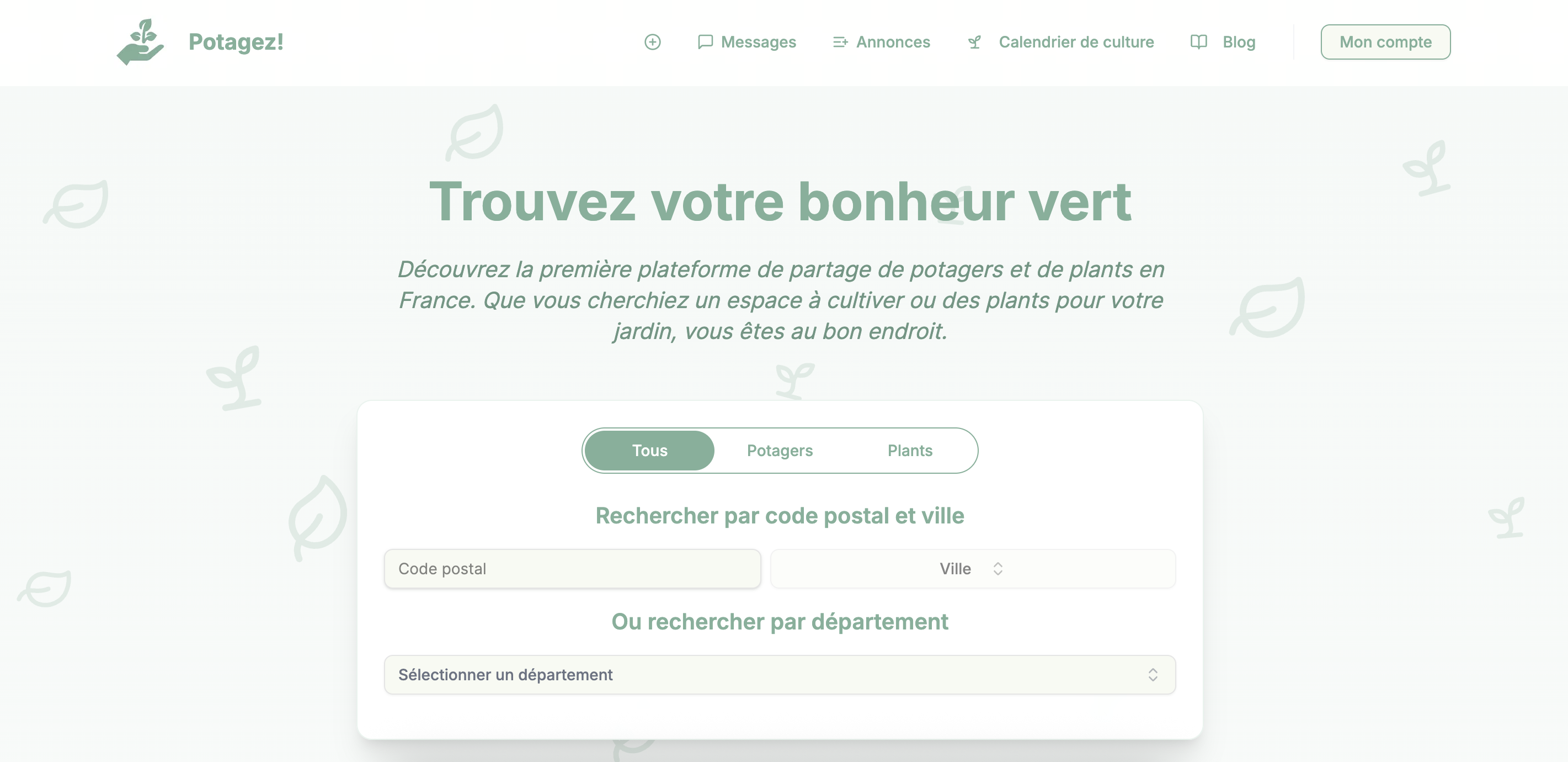 Screenshot 1 de Potagez.fr